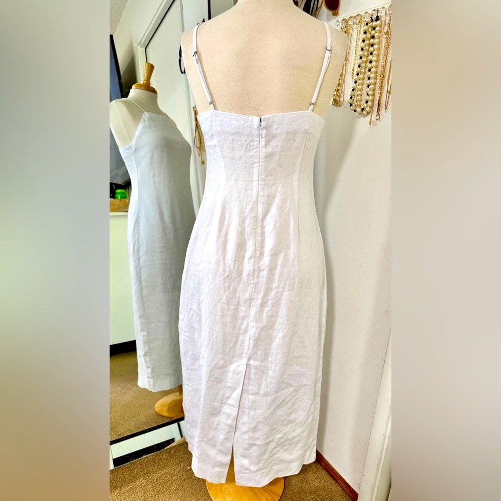 MADEWELL••Goldie White Linen Dress••Size 2 - Picture 6 of 10